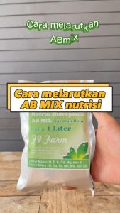 AB Mix 500 ml serbuk Pupuk Nutrisi Hidroponik Sayuran Daun 250 gram