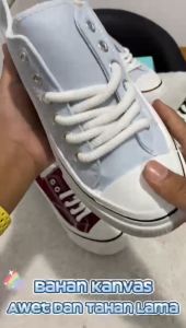 BARUU!!! (J) Sepatu Sneakers Kanvas Kasual Import Wanita Premium W698