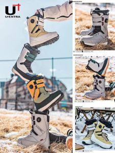UEXTRA Single Board Ski Boots Breathable Spiral Inner Wheel Double Rotation 3M Anti-Freeze Comfortable Hardness 10 8 6 5
