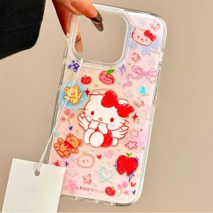 Phone Case for Honor X9c X8c X6 X6a x6b x7 x7a x8 x8a x8b x9 x9a x9b New Cute Mouth Covering Angel KT Cat anti-fall IMD Phone Case