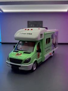 Tỉ Lệ 1:32 Hoạt Hình Gấu Đoàn Xe Hợp Kim Diecast Thu Nhỏ Touring RV Đồ Chơi Mô Hình Xe Ô Tô Có Cửa Có Thể Mở Được Cho Trẻ Em Quà Tặng Sinh Nhật