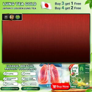 Golden Detox-Hydration Blend: Sugar-Free Herbal Tea Bags for Lung Health - 20ct