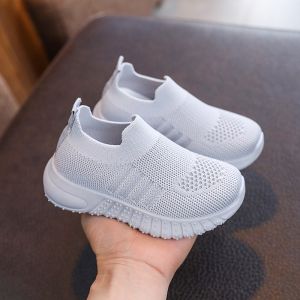 Trendy Spring Autumn Breathable Fly Knit Shoes for Boys And Girls Casual Comfortable Student Shoes Korean Style Flat Footwear