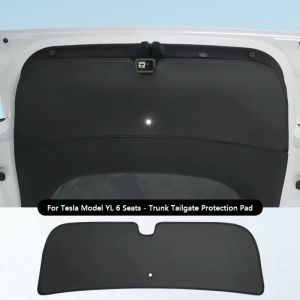 Trunk Tailgate Guard Pad For Tesla Model YL 6-Seater Leather Rear Cargo Liner Protective Anti-dirty Pad Car Interior Accessories