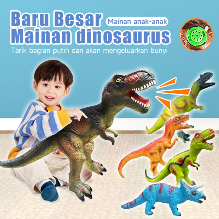 Leiao UT【🔥Best Choice 🔥】Mainan Dinosaurus karet Besar/52CM Mainan ...
