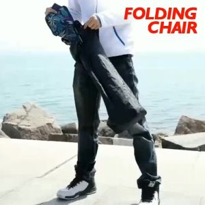 Kursi lipat bulat Camping Moon Foldable Portable Outdoor