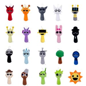 BENYTRO Oren Đồ chơi nhồi bông sprunki Vineria Raddy Búp bê nhồi bông Hoạt hình Pinki Búp bê plushie Trẻ em