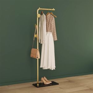 Floor Internet Celebrity Metal Hallstand Multi-Functional Creative Hanger For Home Modern Minimalist Double Layer Bedroom Hanger