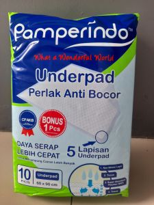 UNDERPAD PAMPERINDO UKURAN XL 60X90 1 PAK( 11 LEMBAR)