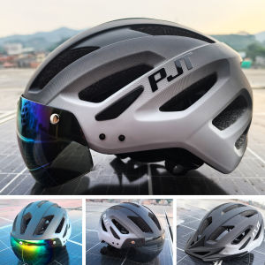 PJT Cycling Helmet Light Road Mtb Mountain Bike Bicycle Goggles Helmet L for Men Women Sun Visor Bicycle Helmet Casco Accesorios