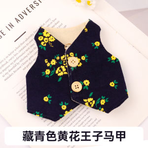 Cute Rabbit Style Pet Vest Outfit Intractive Blue Outerwear for Small Dogs And Cats Exquisite Pet Clothes with Leash