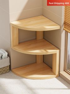 MENGBINFEN | Corner Desktop Bookshelf Multi-functional