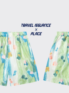 Original Stars Wilderness Personalized Gradient Print Loose Wide Leg Shorts Summer Casual Mens Clothing Knee-Length Shorts