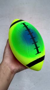 OXO22cm Cầu Vồng Bóng Bầu Dục 9 Inch in Thử Nghiệm Bơm Hơi Bóng Bầu Dục Mỹ Dày Không Mùi