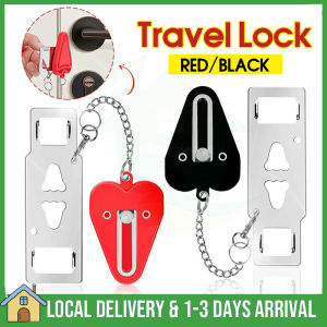 Portable Hotel Door Lock Travel Anti-theft Self-Defense Door Stop Travel Lock Childproof Door Lock for Security Home Safety Lock Door Hardware