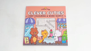 Clever Cuties Cosy Colouring & Word Search Book with 96 Pages of Fun For Kids
