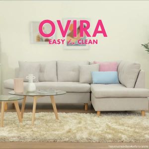 INDEX LIVING MALL โซฟาผ้า Easy Clean เข้ามุม รุ่นโอวิร่า