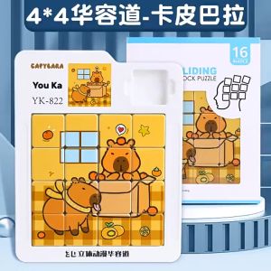 Magnetic Sanrio Capybara Sliding Puzzle Board Kids Educational Toy Early Learning Game-T248