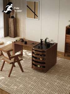 Retractable Wooden Tea Table Living Room Balcony