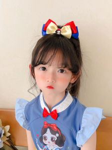 Cute Red Bowknot Princess Snow White Hair Accessories Girls Hair Bands Hairpins Childrens Hair Accessories Korean Style