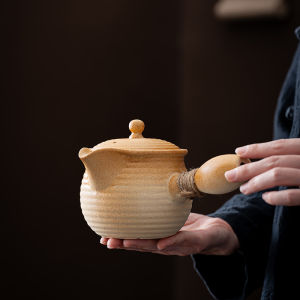 Ceramic Pot Pot Boiled Milk Tea Roasted Teapot Dry Burning Stove Boiled Tea Home Indoor Outdoor Commercial Japanese Style Boiled Scented Tea