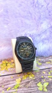 Jam Tangan Pria Belleda 9542 Rantai Gear Stainless Steel Mesin Otomatis Tahan Air