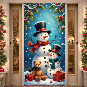 Santa Claus Christmas Banner Gift Bag Toy Design Merry for 2025 New Year Holiday Celebration Indoor Decoration Family Gathering