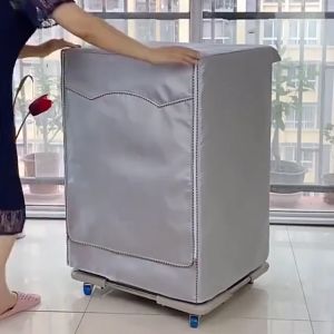 Cover Mesin Cuci/Tahan Air Tutup Bukaan Depan/ Sarung Penutup Washing Machine Cover Dryer COD - Swan