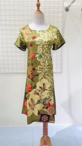 Đầm Lụa Sang Trọng Lịch Sự Cho Bà Cho Mẹ