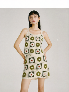 Vero Moda | Chân Váy Knit Hoa Đáng Yêu Retro
