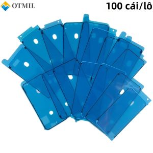 100 Miếng Dán Keo Chống Thấm 3 Lớp Cho Khung Màn Hình iPhone Màng Hydrogel Chống Xước Tương Thích Với X XS 11 12 13 14 15 16 17 Pro Max XR 7 8 Plus