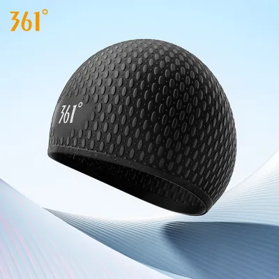 361° | Swimming Cap for Women with Long Hair Enlarged Head Circumference Mens Ear Protection