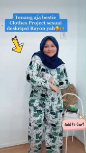 [COD SELURUH INDONESIA] SETELAN BU SUI RAYON MOTIF NAYLA TERBARU HITS WANITA LENGAN PANJANG CELANA TIE DYE JUMBO LD 120 SWIRA SET CLOTHES PROJECT BB 80-85 KG