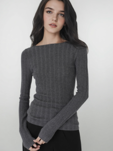 HUOLISI | French Elegant Boat Neck Fitted Top