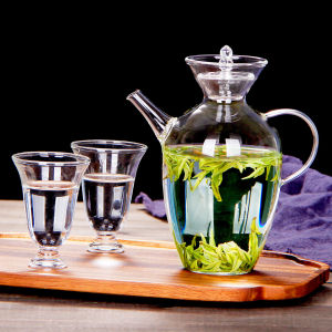 New Chinese Style Glass Tea Pot Borosilicate High Temperature Resistant Song Dynasty Simulation Green Tea Special Brewing Pot