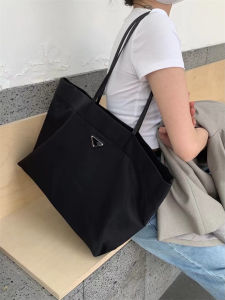 Classic Oxford Cloth Tote Bag Large Capacity Commuter Nylon Single Shoulder Bag Fashionable Trendy Handbag Casual Simplicity