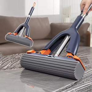 MINI Mop Self Squeeze Mop ที่มีประสิทธิภาพพับเครื่องมือทําความสะอาดในครัวเรือนไม่มีล้างมือ Strong Absorbent Mop สําหรับห้องน้ําห้องครัวเดสก์ท็อป