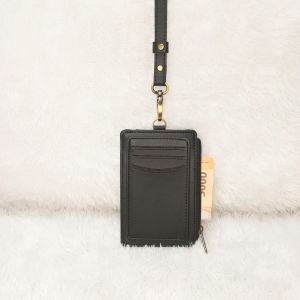 Name Tag Holder Lanyard ID Card Multifungsi Dompet Ziper rel sleting
