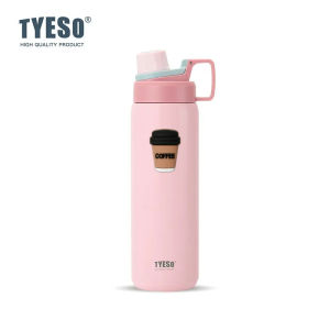 TYESO | Tyeso 900ml Big Vacuum Flasks Water Bottle Insulated Leak-Proof Fitness Flask for Outdoor Workouts Travel Thermoses Cute Sticker