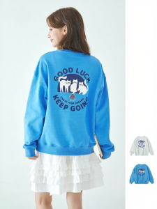KECHU | Summer New Design Round Neck Cartoon Printed Hoodie