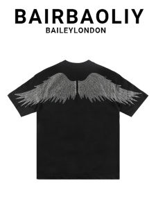 Glimmering Wings Letters Fashion T-Shirt Loose Fit