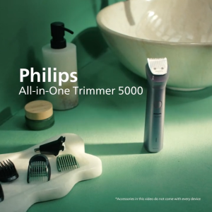 [New] Philips All-in-One 11 in 1 Trimmer 5000 Series Face Hair & Body Grooming Kit MG5932/15