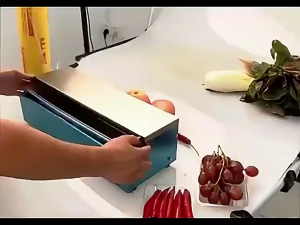 【25-45CM】Unicorn Stainless Cling Film Cutting Tools Household Plastic Wrap Cutter Dispenser Box Kitchen Tin Foil / Oil Paper