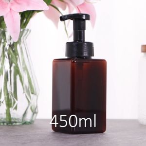 2 Pack Foaming Soap Dispenser 15Oz Refillable Foam Liquid Hand Soap Empty Plastic Pump Bottle Container - 450Ml