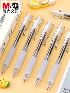 ปากกาคลิกแห้งเร็ว รุ่น Morning Light Original Flavor หัวปากกา ST ขนาด นักเรียน 05 สีดำ หมึกปากกาสำหรับเซ็นเอกสารในสำนักงาน รุ่น AGPH7302