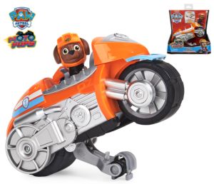 Paw Patrol | Genuine Paw Patrol Moto Pups Deluxe Pull Back Motorcycle Vehicle with Wheelie Feature and Toy Figure for kids aged 3 and up