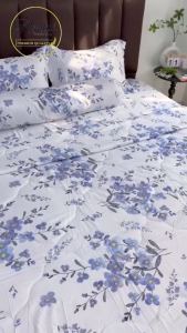 🌇SIÊU ĐẸP🌇 Bộ Ga Gối Lụa Lyocell Viscose Thoáng Mát Mềm Mịn Chăn Chần Bông Cao Cấp_Nemtot Bedding