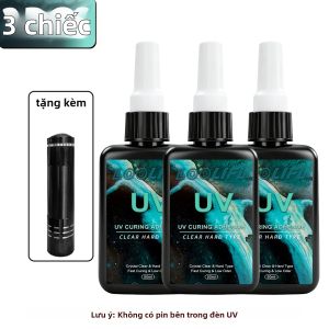 LOOLIFL | LOOLIFL UV Nhựa Keo 50Ml Nhanh Khô Trong Suốt Liên Kết Hàn Keo Cho Thủy Tinh Kim Loại Gỗ Đồ Trang Trí Làm Đồ Trang Sức Làm Móng Tay Nghệ Thuật