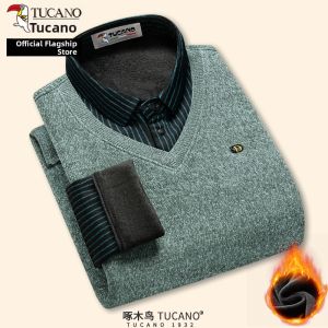 TUCANO | Fleece Lined Two Piece Look Sweater for Men and Middle-aged