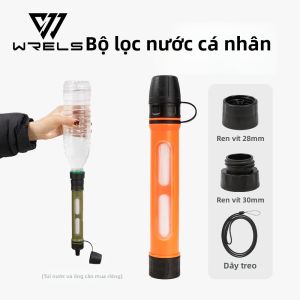 Máy Lọc Nước Di Động Khẩn Cấp WRELS Dành Cho Đi Bộ Đường Dài Sinh Tồn Hệ Thống Lọc Nhanh An Toàn Cho Nước Tự Nhiên Thiết Bị Cắm Trại Tiện Dụng
